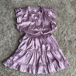 Purple Tiered Dress